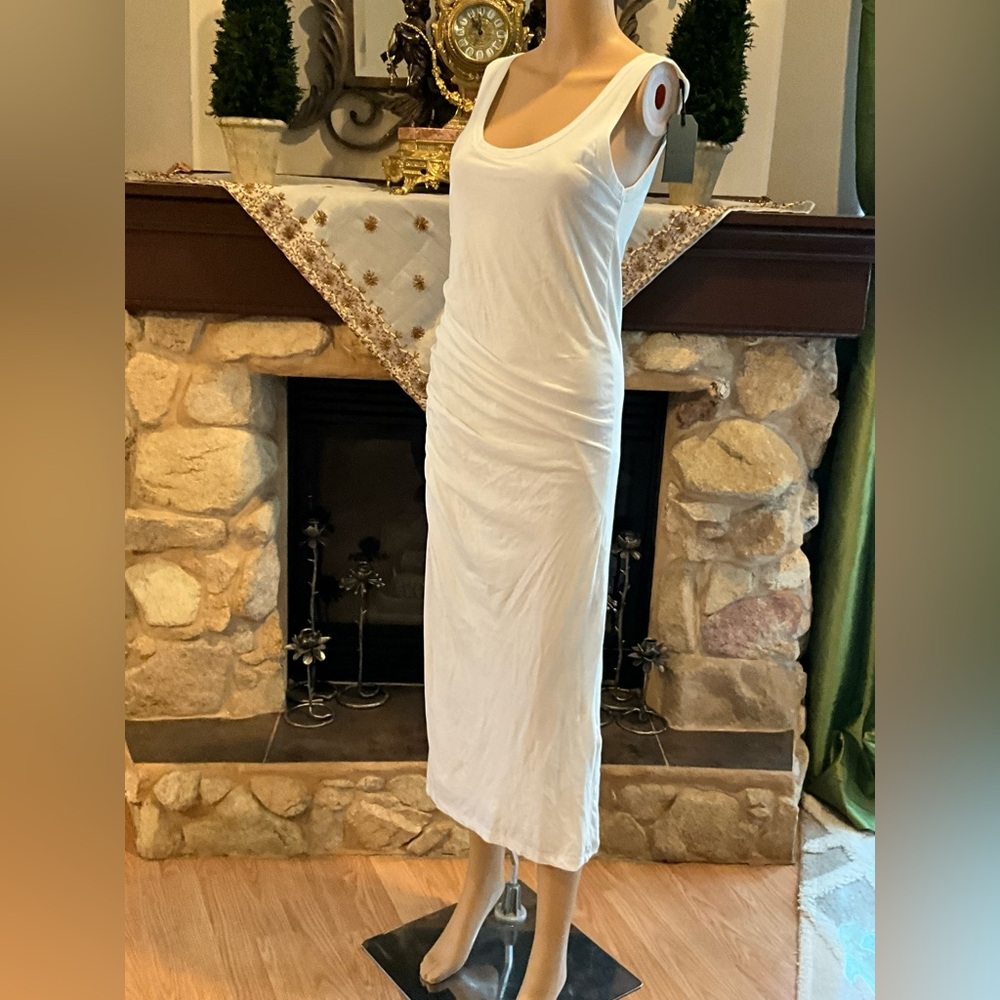 NWT Allsaints Tina White Sleeveless Maxi Dress M - Picture 6 of 9